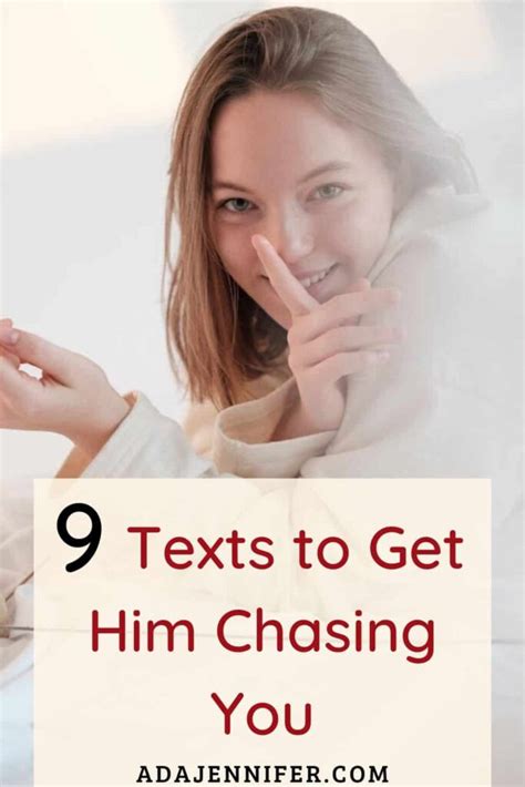 Here are 10 ways on how to make her chase you + the 1 thing that stops most girls from <b>chasing</b> <b>you</b>: 10. . 9 texts to get him chasing you
